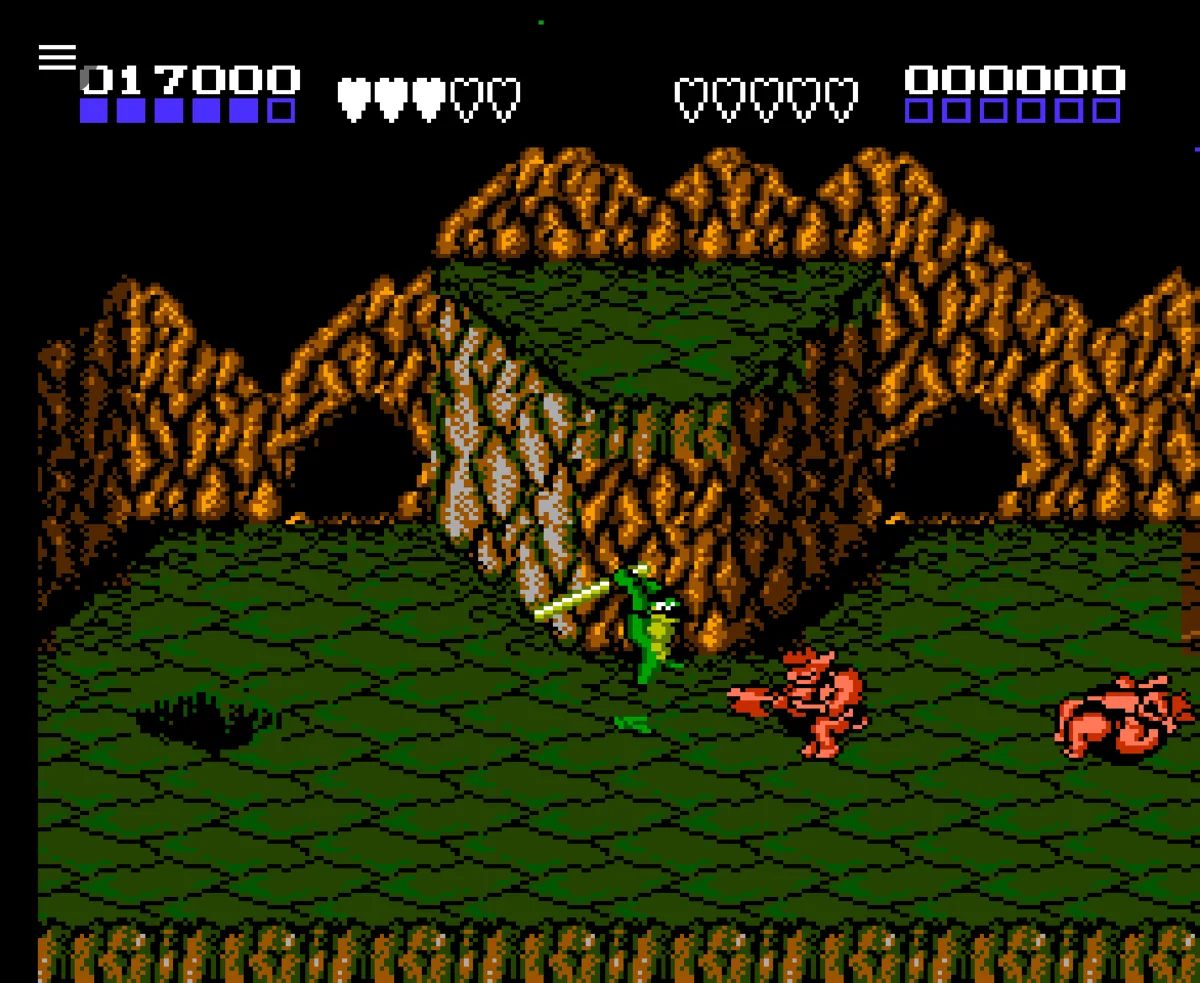 Battletoads running in NESd